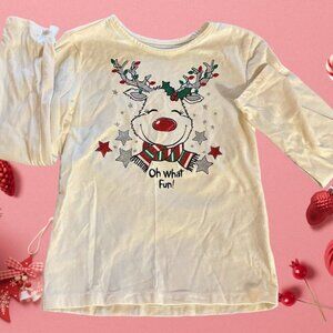 Holiday Time Girl's Graphic Long Sleeve Tee